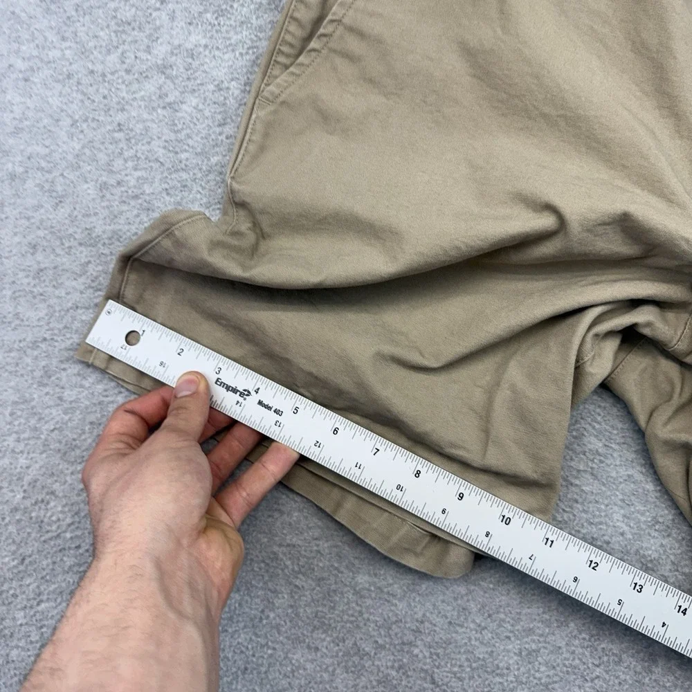 Nike Club Khaki washed Chino‎ Shorts Cotton Swoosh Beige Brown Casual Size 32 M